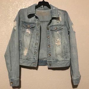 Distressed Denim Jacket
